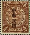 Def 014 Republic of China Issue in Sung Characters (1912) (常14.1)