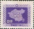 Definitive 083 Map of China Stamps (Lithography) (1957) (常83.2)