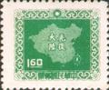 Definitive 083 Map of China Stamps (Lithography) (1957) (常83.6)